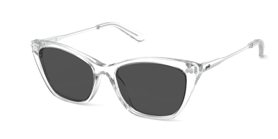 The Wanda - Crystal Clear Acetate Silver Metal Sun - Thumbnail1 - Pair Eyewear