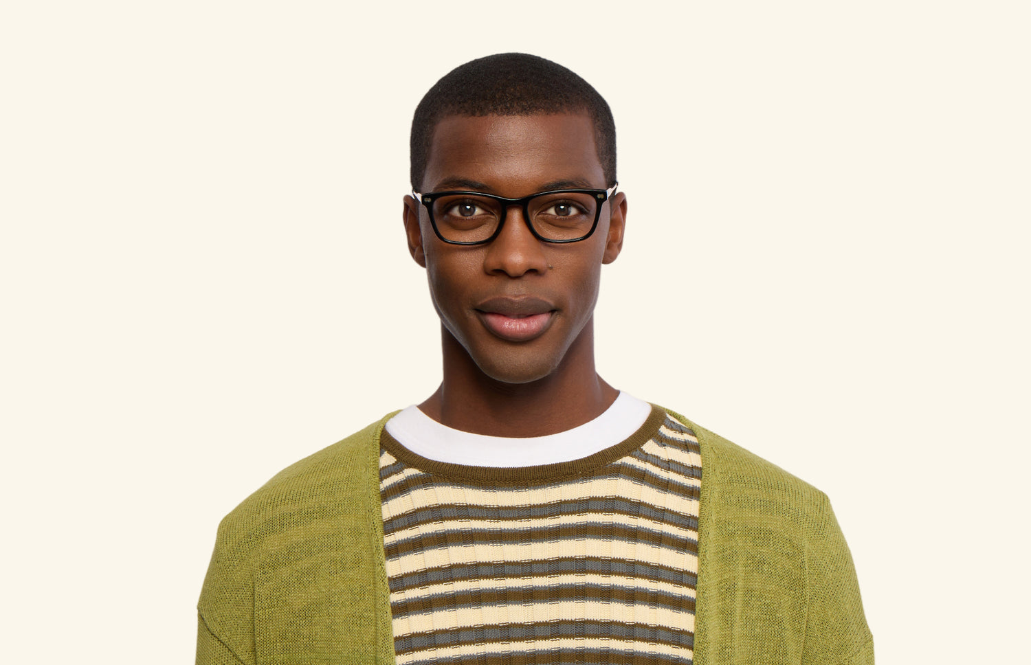 The Casper - Black Acetate Gold Metal - LifeStyle1 - Pair Eyewear