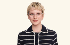 The ella - Crystal Clear - LifeStyle Thumbnail1 - Pair Eyewear