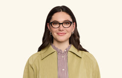 The ella - Black Acetate Gold Metal - LifeStyle Thumbnail1 - Pair Eyewear