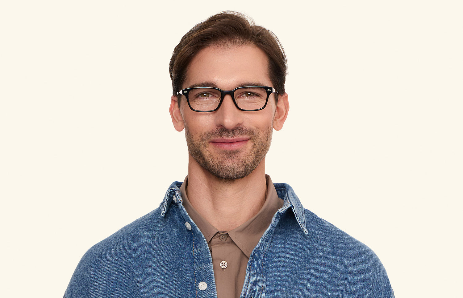The Finley - Black Acetate Gold Metal - LifeStyle1 - Pair Eyewear