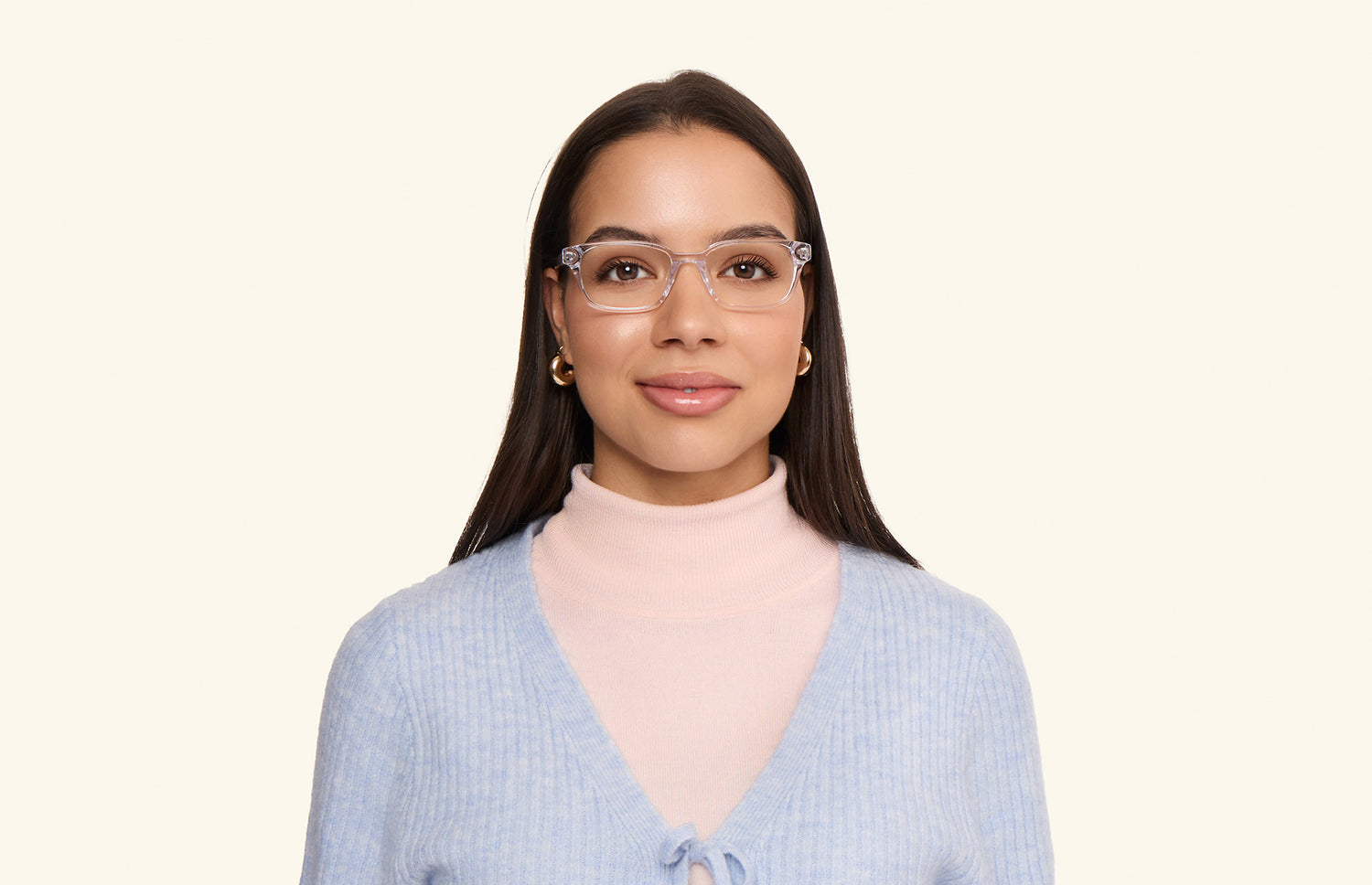 The Finley - Crystal Clear - LifeStyle1 - Pair Eyewear