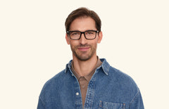 The Kirby - Black Acetate Gold Metal - LifeStyle Thumbnail2 - Pair Eyewear