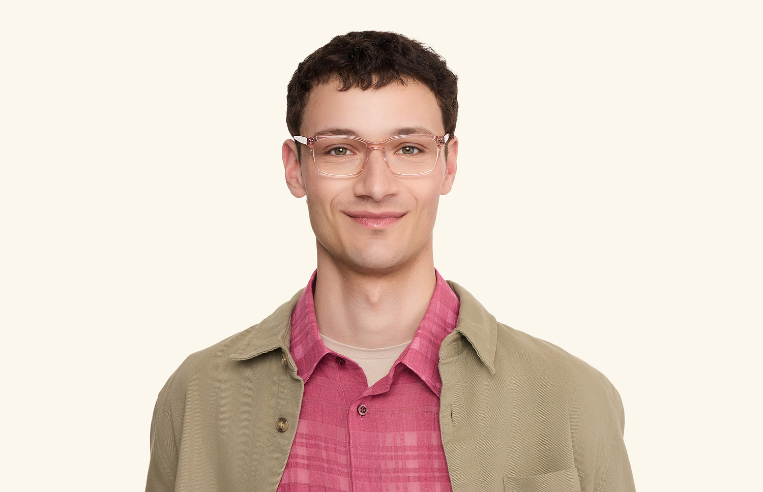 The Kirby - Pink Clear - LifeStyle1 - Pair Eyewear