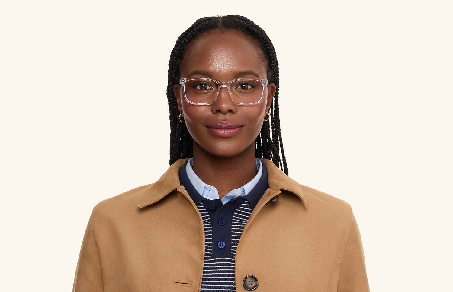 The Kirby - Crystal Clear - LifeStyle1 - Pair Eyewear