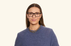 The Kirby - Black Acetate Gold Metal - LifeStyle Thumbnail2 - Pair Eyewear