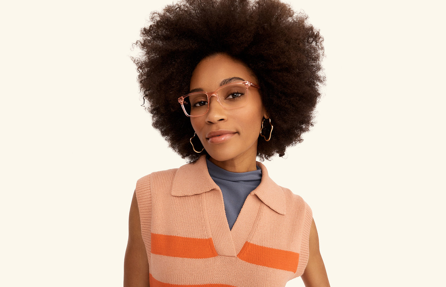 The Kirby - Pink Clear - LifeStyle2 - Pair Eyewear