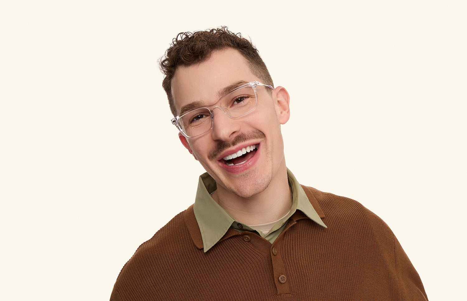The Larkin - Mixed Material - Lensless - LifeStyle 1 - Pair Eyewear