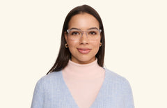 The Larkin - Crystal Clear - LifeStyle Thumbnail1 - Pair Eyewear