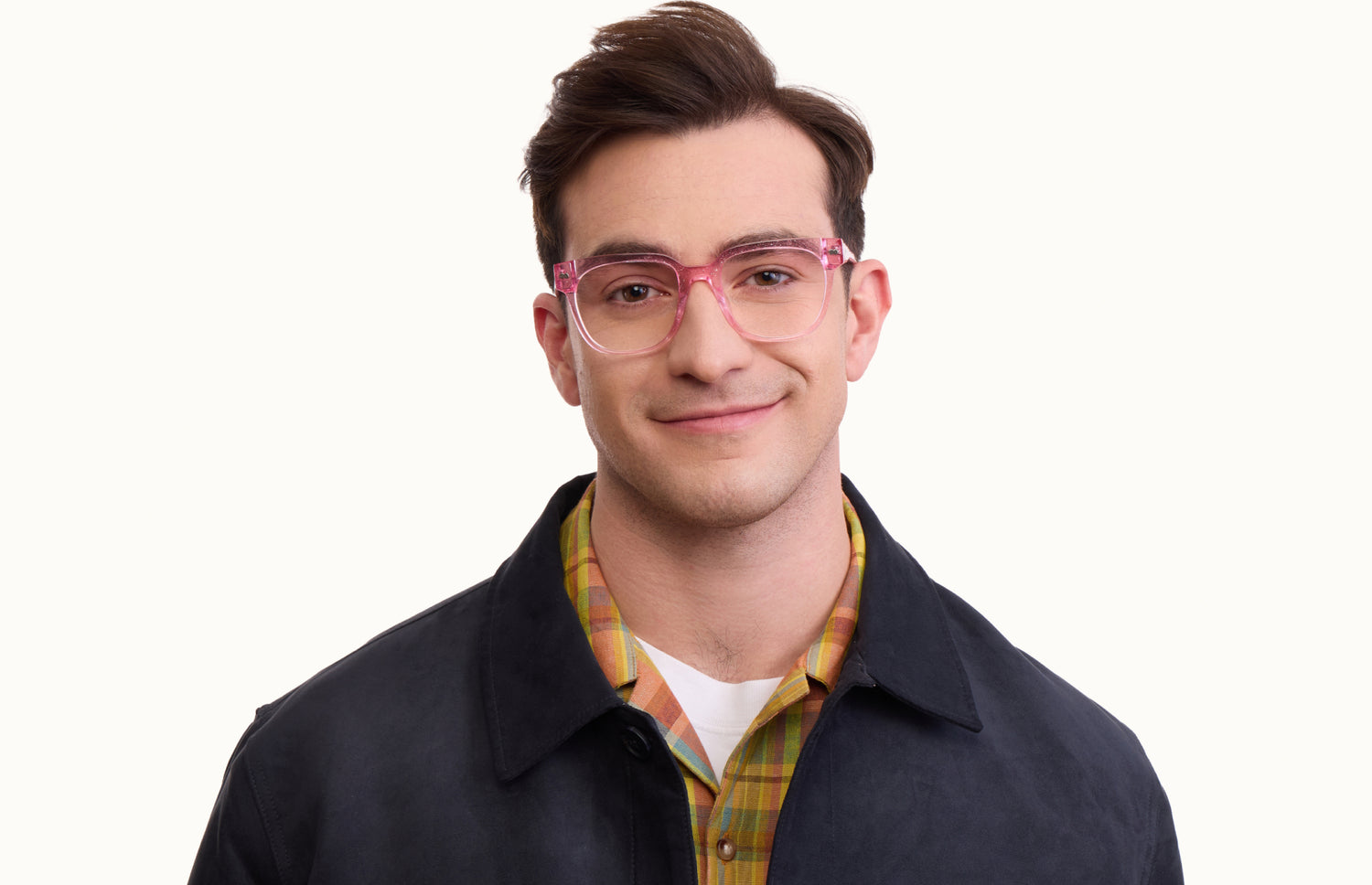 The Murphy - Pink Glitter Clear - LifeStyle1 - Pair Eyewear