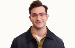 The Murphy - Pink Glitter Clear - LifeStyle Thumbnail1 - Pair Eyewear