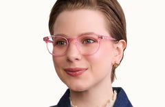 The Reese - Pink Glitter Clear - LifeStyle Thumbnail2 - Pair Eyewear