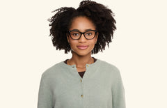 The Wanda - Black Acetate Gold Metal - LifeStyle Thumbnail1 - Pair Eyewear