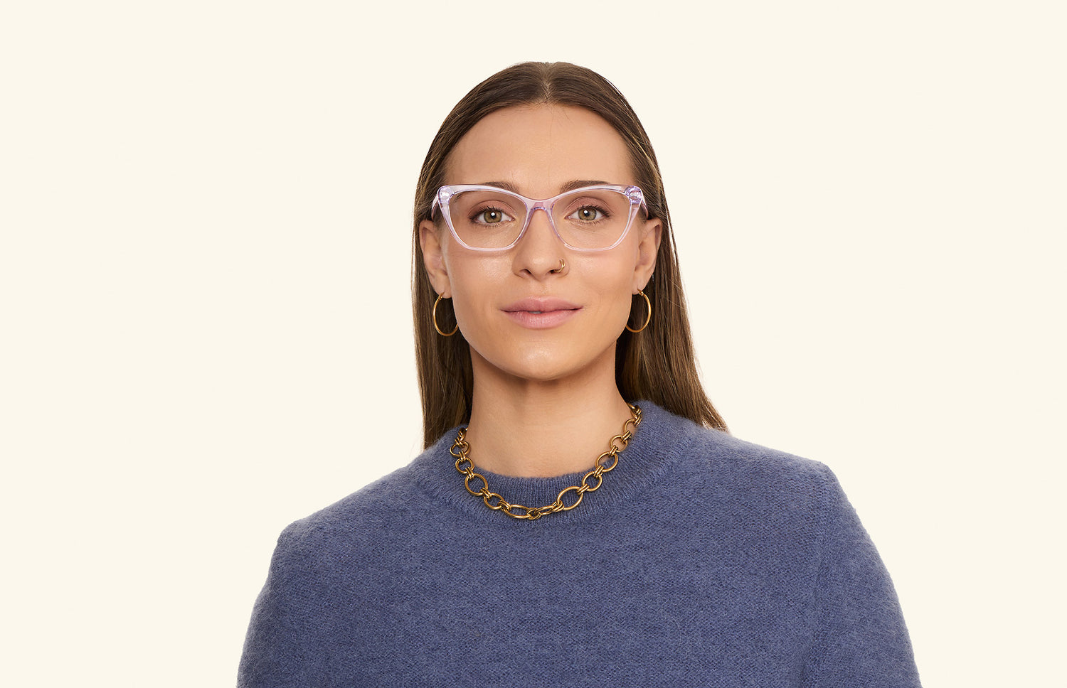 The Wanda - Lavender Clear - LifeStyle1 - Pair Eyewear