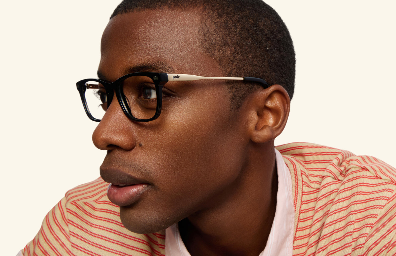 The Casper - Black Acetate Gold Metal - LifeStyle2 - Pair Eyewear