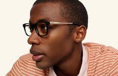 The Casper - Black Acetate Gold Metal - LifeStyle Thumbnail2 - Pair Eyewear