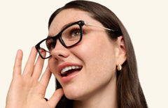 The Casper - Black Acetate Gold Metal - LifeStyle Thumbnail2 - Pair Eyewear