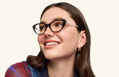 The ella - Black Acetate Gold Metal - LifeStyle Thumbnail2 - Pair Eyewear