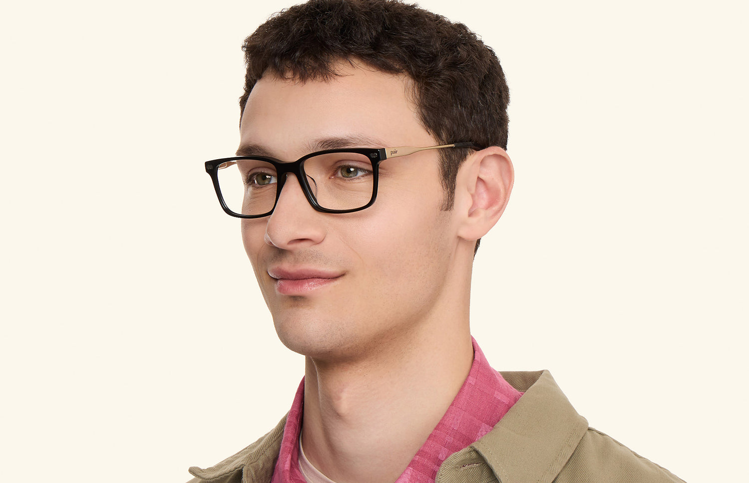 The Kirby - Black Acetate Gold Metal - LifeStyle3 - Pair Eyewear