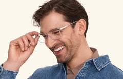 The Kirby - Mixed Material - Lensless - LifeStyle Thumbnail 4 - Pair Eyewear