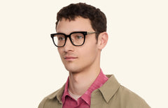 The Murphy - Black Acetate Gold Metal - LifeStyle Thumbnail2 - Pair Eyewear