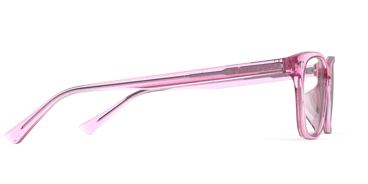 The Casper - Pink Glitter Clear - Carousel4 - Pair Eyewear