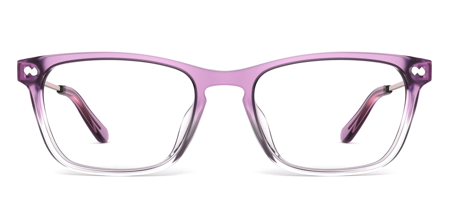 The Casper - Violet Pearlized Gradient Acetate Rose Gold Metal - Carousel2 - Pair Eyewear