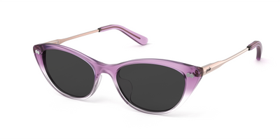The ella - Violet Pearlized Gradient Acetate Rose Gold Metal Sun - Thumbnail1 - Pair Eyewear