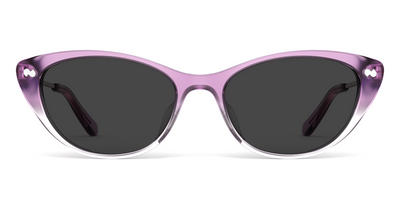 The ella - Violet Pearlized Gradient Acetate Rose Gold Metal Sun - Thumbnail3 - Pair Eyewear