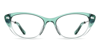 The ella - Teal Pearlized Gradient Acetate Silver Metal - Thumbnail2 - Pair Eyewear