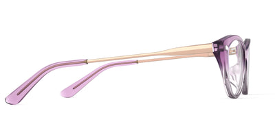 The ella - Violet Pearlized Gradient Acetate Rose Gold Metal - Thumbnail3 - Pair Eyewear