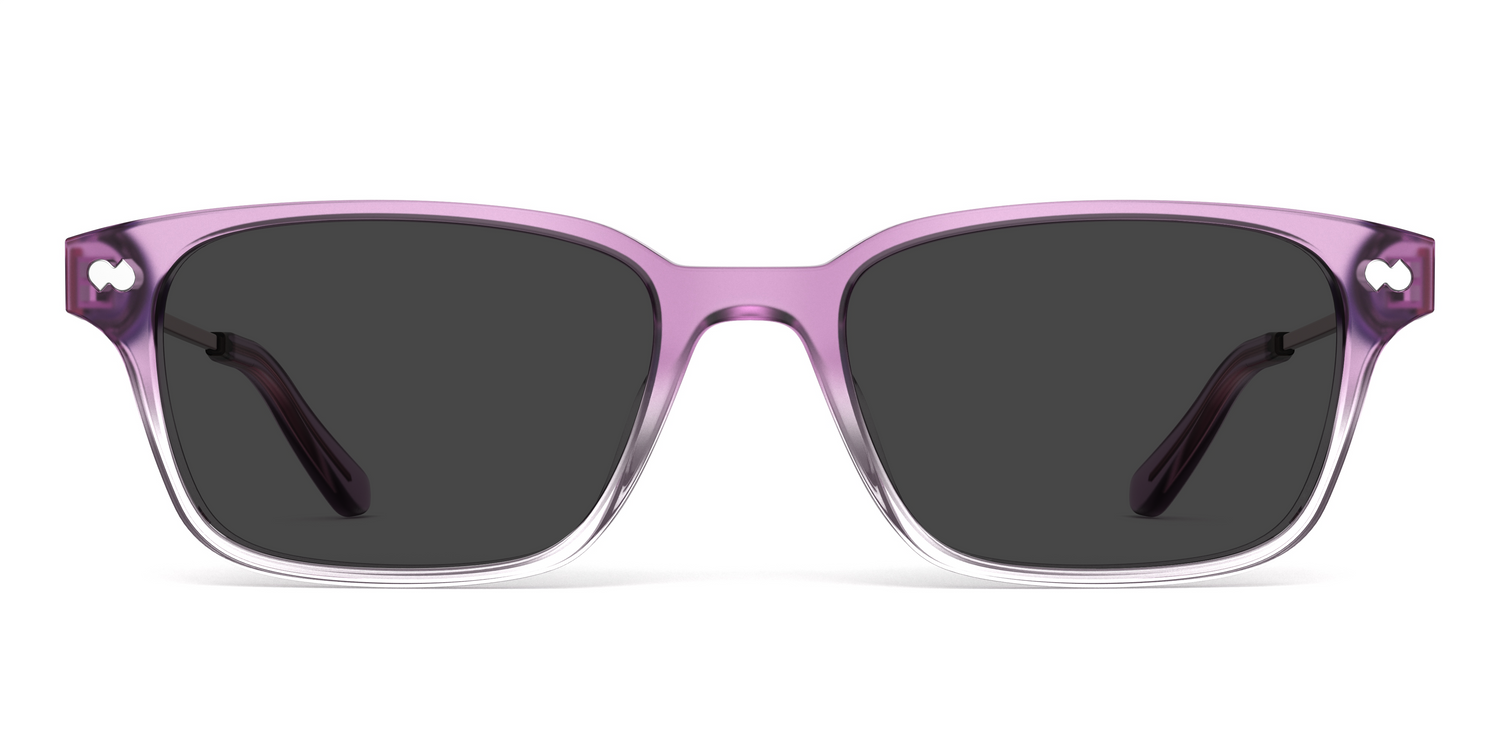The Finley - Violet Pearlized Gradient Acetate Rose Gold Metal Sun - Carousel3 - Pair Eyewear