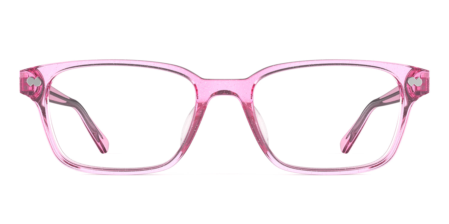 The Finley - Pink Glitter Clear - Carousel1 - Pair Eyewear