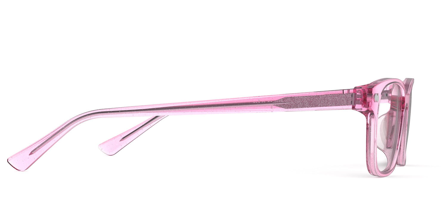 The Finley - Pink Glitter Clear - Carousel4 - Pair Eyewear