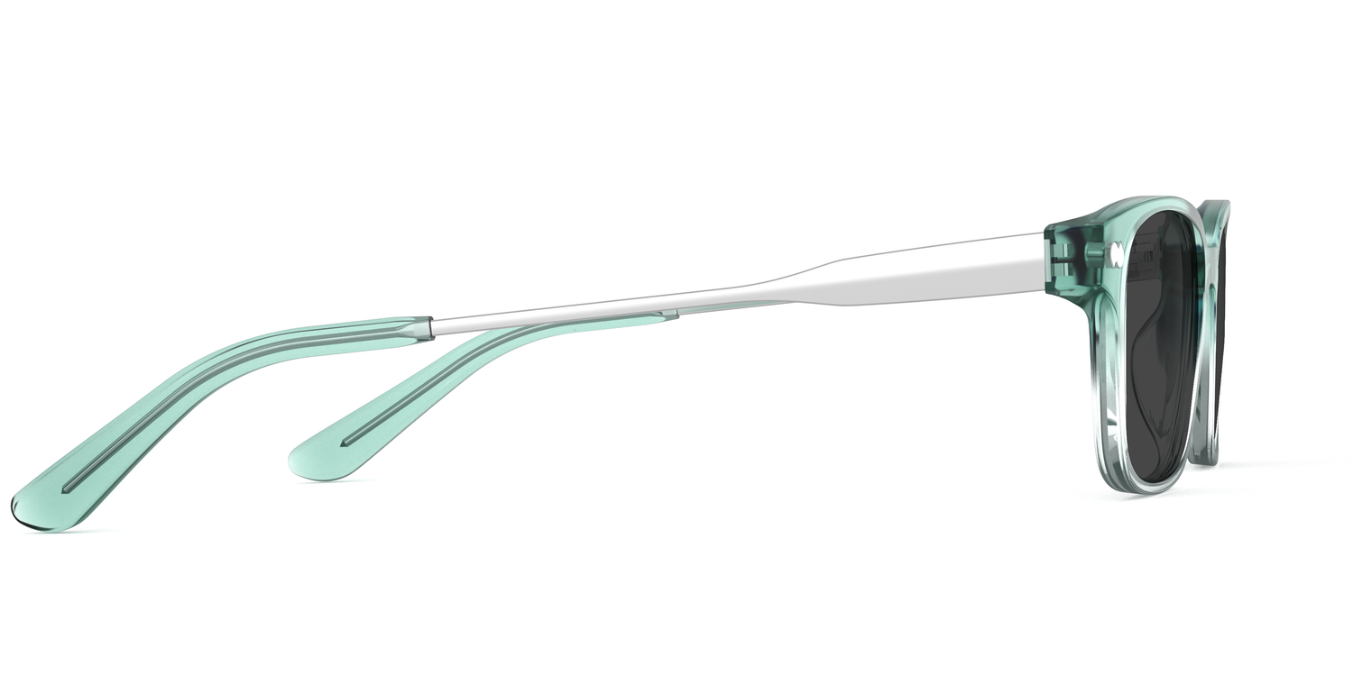 The Finley - Teal Pearlized Gradient Acetate Silver Metal Sun - Carousel5 - Pair Eyewear