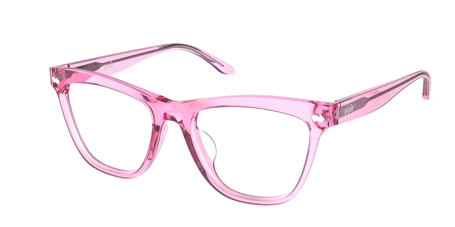The Harper - Pink Glitter Clear - Carousel3 - Pair Eyewear
