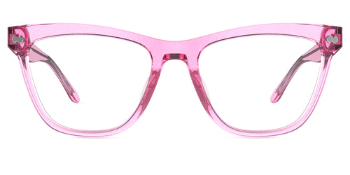 The Harper - Pink Glitter Clear - Pair Eyewear