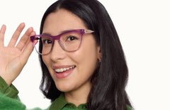 The Harper - Violet Pearlized Gradient Acetate Rose Gold Metal - LifeStyle Thumbnail2 - Pair Eyewear