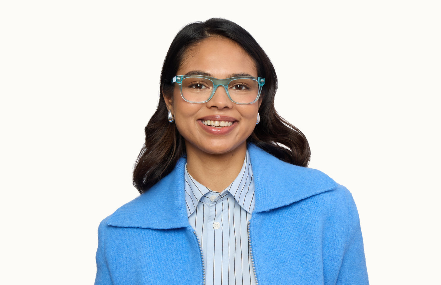 The Jessie - Seafoam Clear - LifeStyle1 - Pair Eyewear