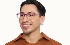 The Kirby - Violet Pearlized Gradient Acetate Rose Gold Metal - LifeStyle Thumbnail2 - Pair Eyewear