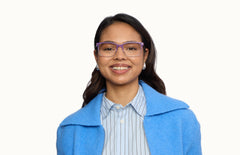 The Kirby - Violet Pearlized Gradient Acetate Rose Gold Metal - LifeStyle Thumbnail1 - Pair Eyewear