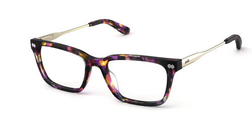 The Larkin - Purple Confetti Tortoise Acetate Gold Metal - Pair Eyewear