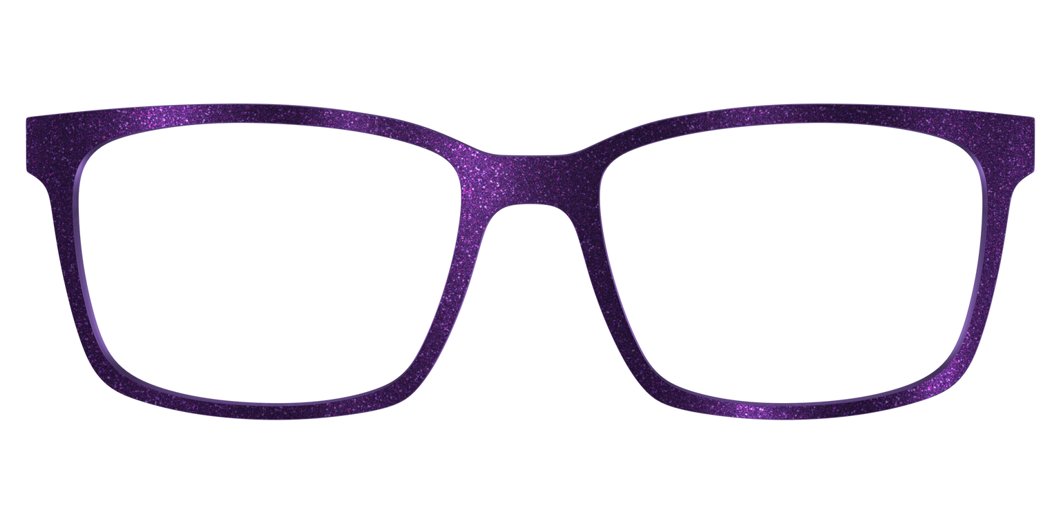 The Deep Purple Shimmer Top Frame on a Kirby base frame