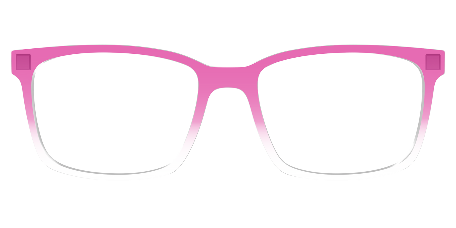 The Magenta Gradient Crystal Top Frame on a Kirby base frame