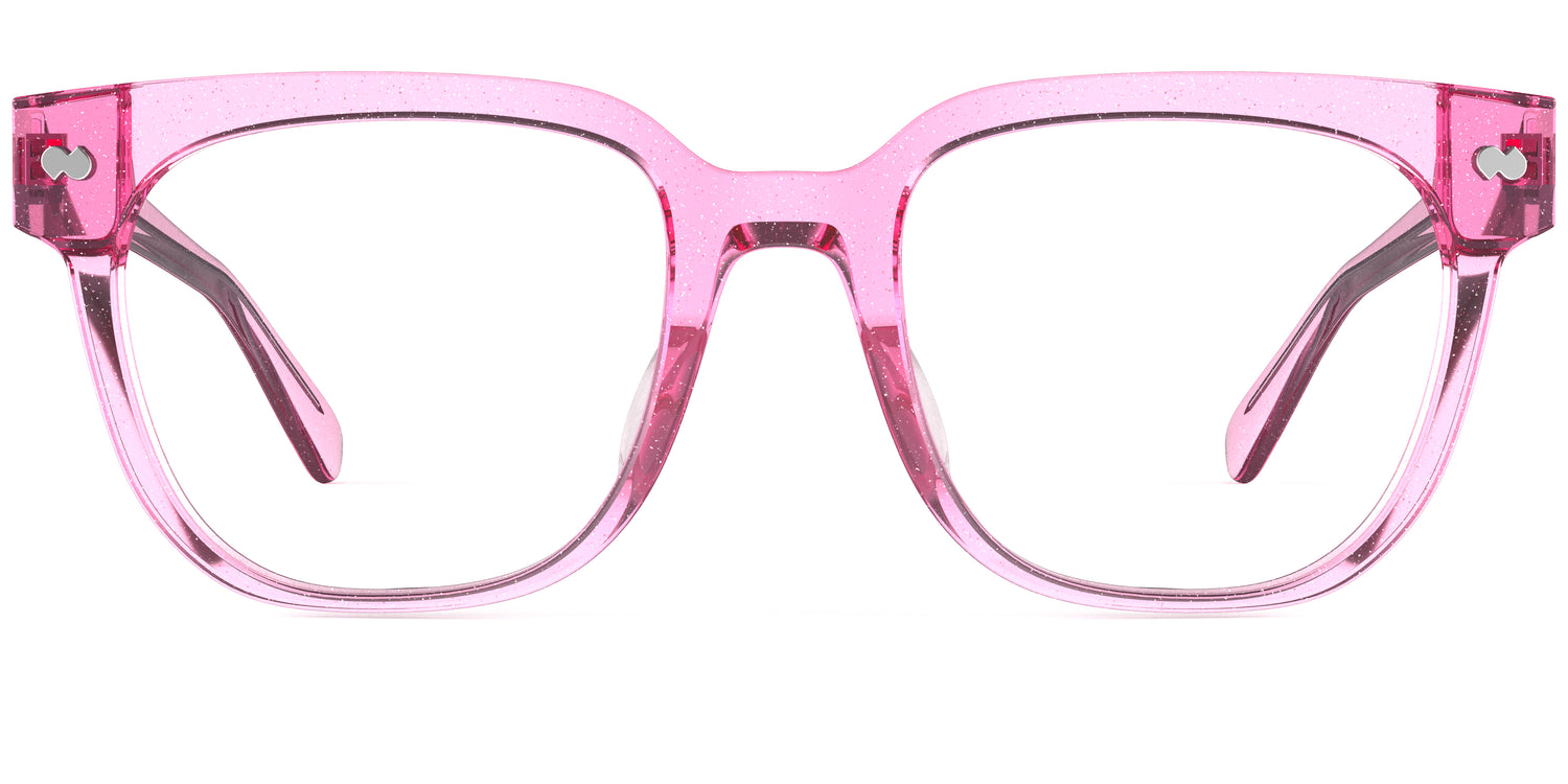 The Murphy - Pink Glitter Clear - Carousel1 - Pair Eyewear
