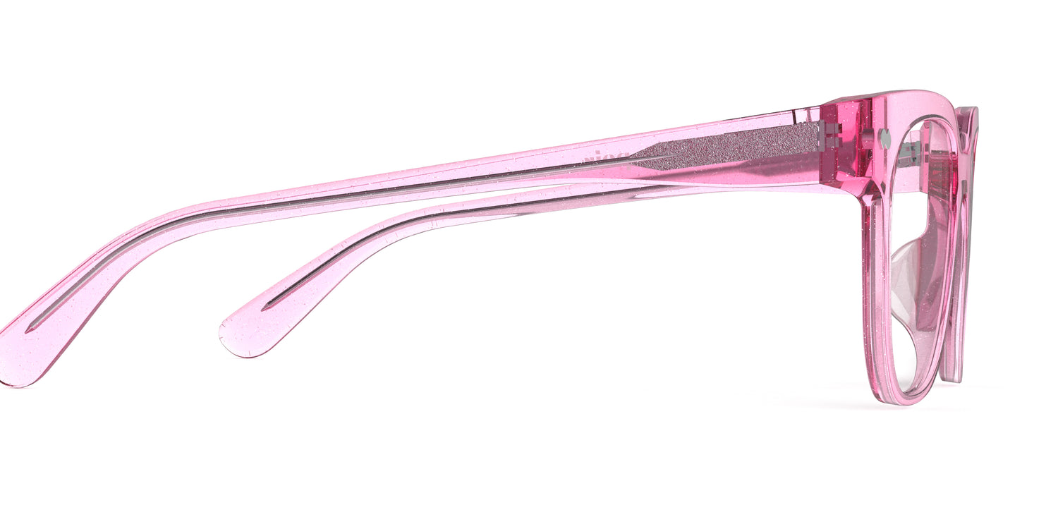 The Murphy - Pink Glitter Clear - Carousel4 - Pair Eyewear