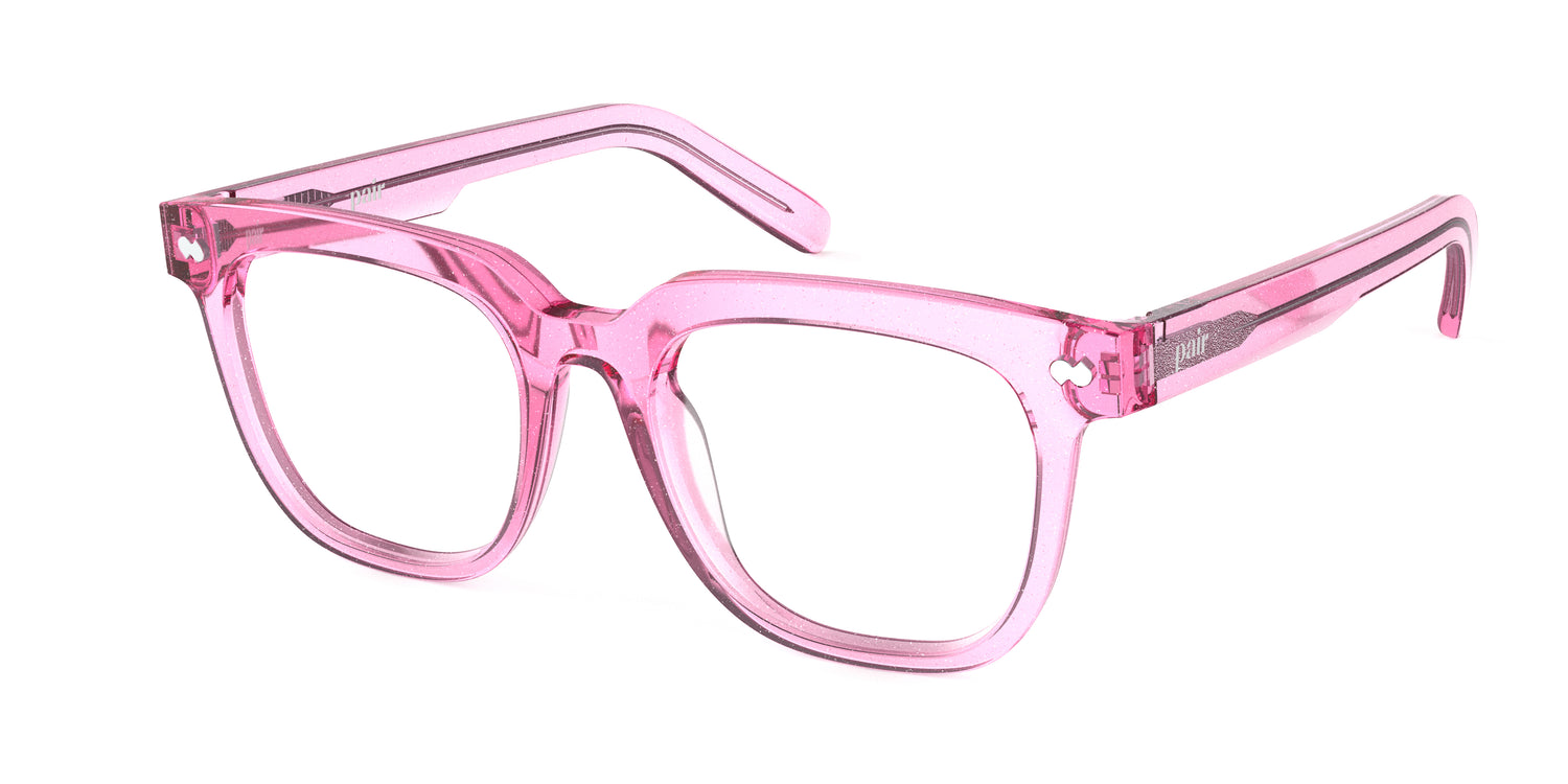 The Payton - Pink Glitter Clear - Carousel3 - Pair Eyewear