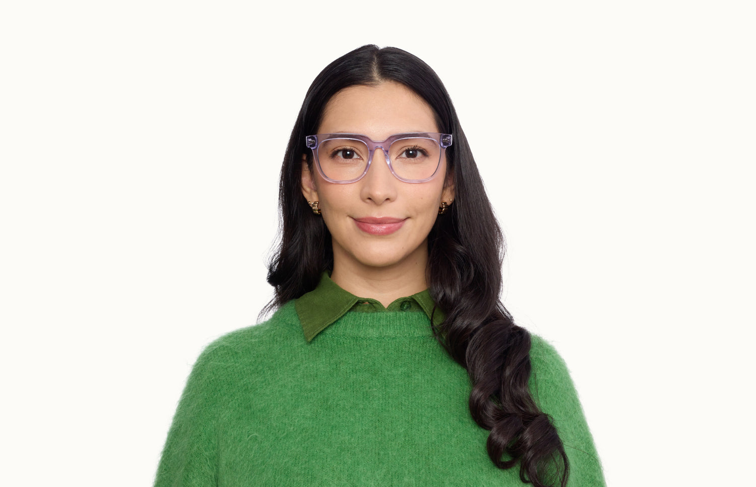 The Payton - Lavender Clear - LifeStyle1 - Pair Eyewear