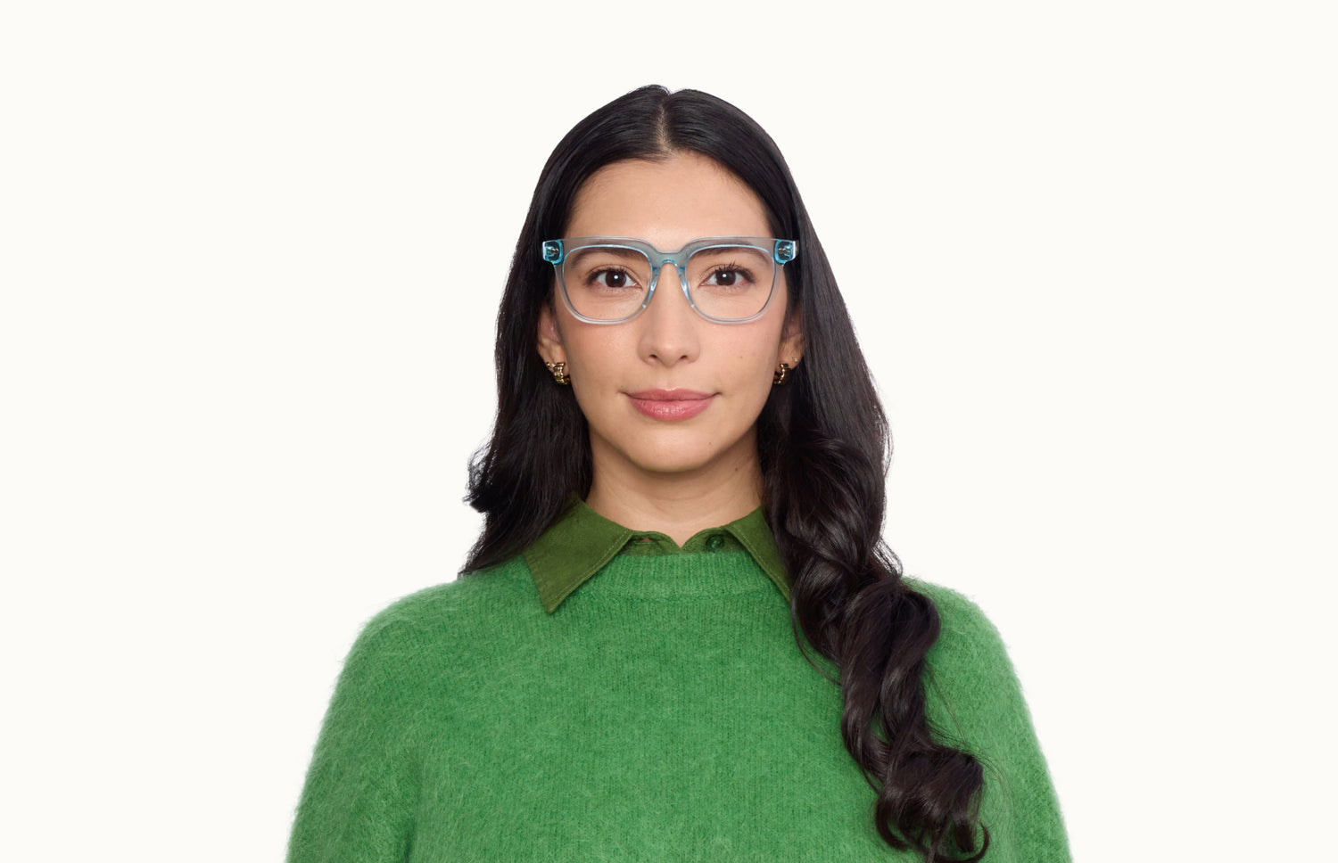 The Payton - Seafoam Clear - LifeStyle1 - Pair Eyewear