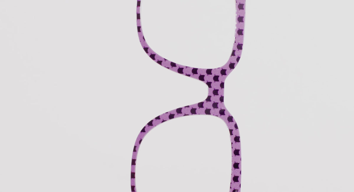 The Mauve Shimmer with Foil Cats - LifeStyle Thumbnail Video1 - Pair Eyewear